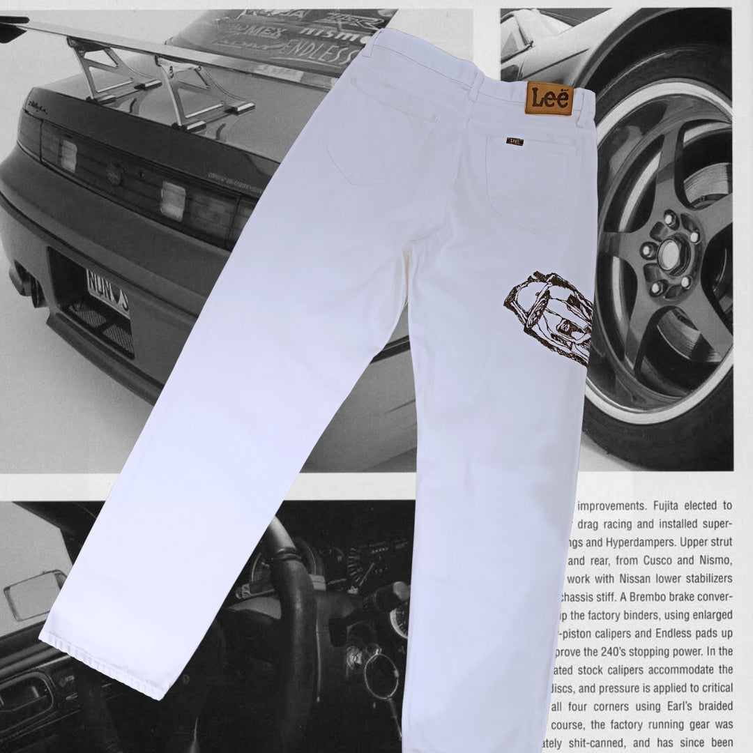 SILVIA - HANDBEMALTE JEANS