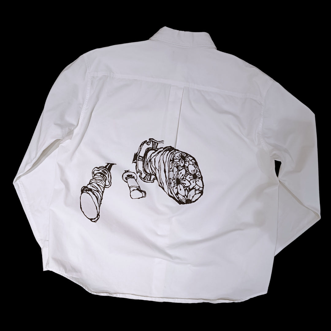 BACKSTABBED - HANDBEMALTES HEMD