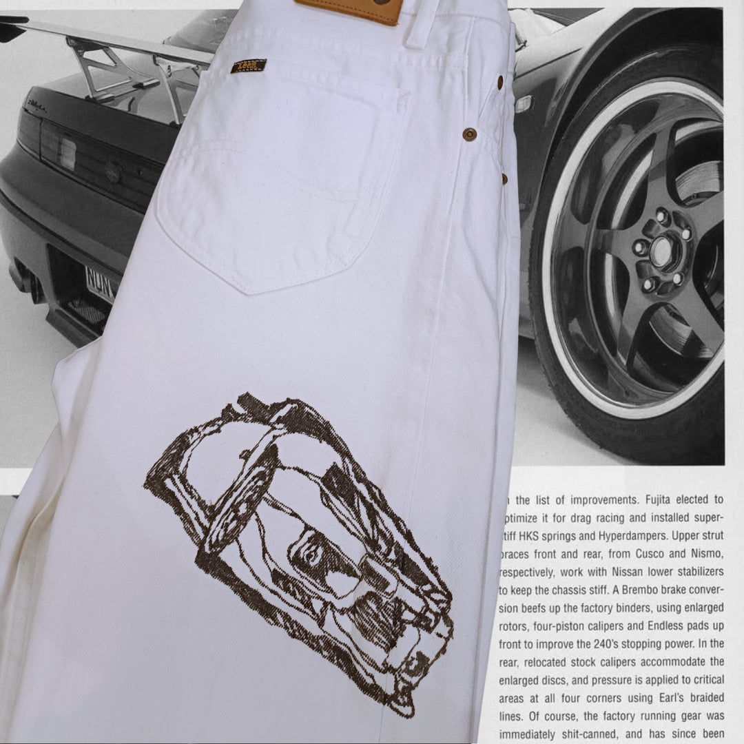 SILVIA - HANDBEMALTE JEANS