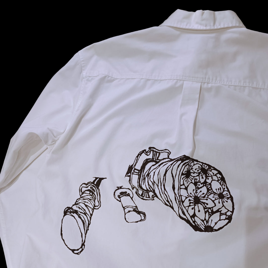 BACKSTABBED - HANDBEMALTES HEMD