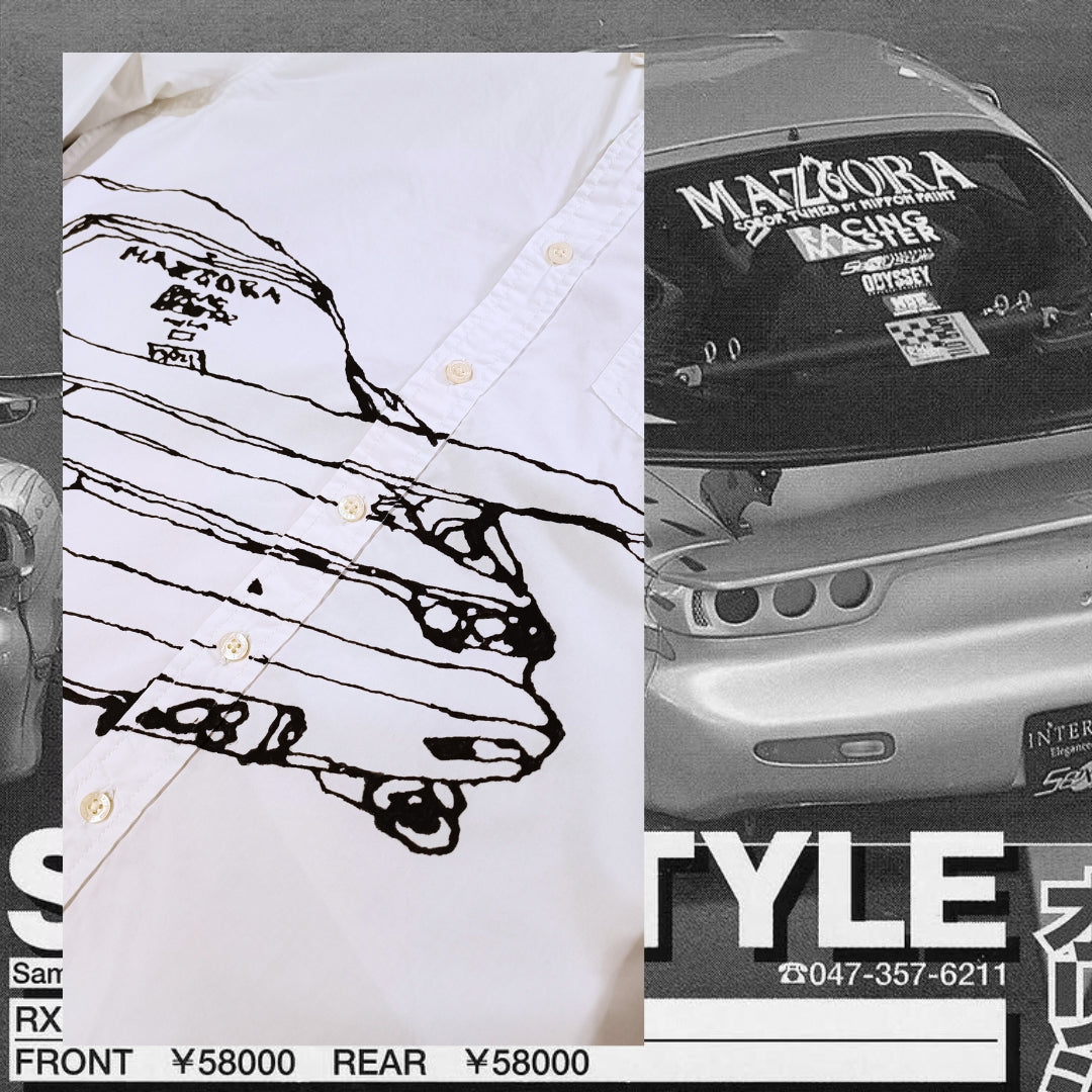 SEXYSTYLE RX7 - HANDBEMALTES HEMD