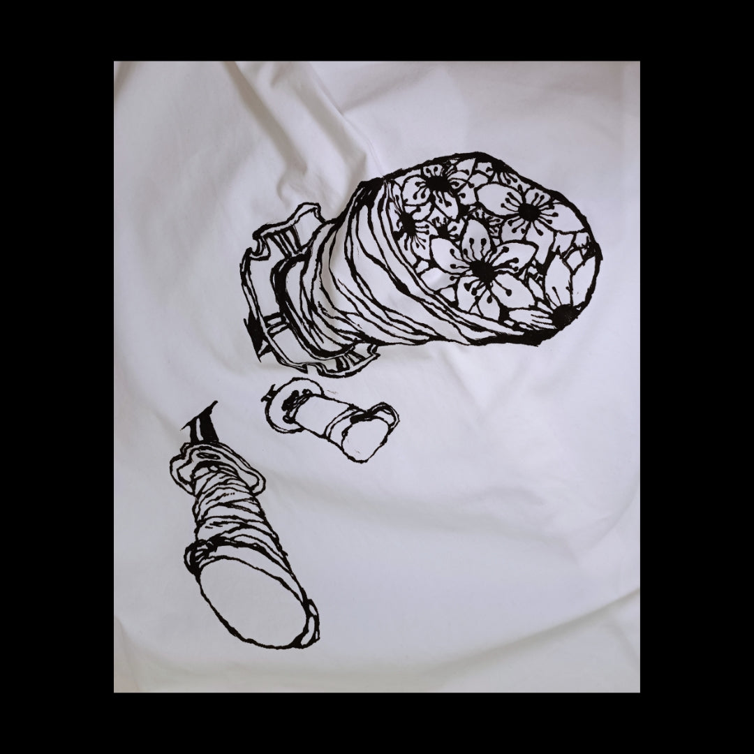 BACKSTABBED - HANDBEMALTES HEMD